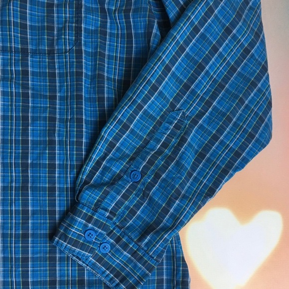 Columbia | Blue Plaid Button Down Shirt - Picture 5 of 9